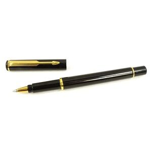 Vintage‎ Black and Gold Parker Ballpoint Pen Made in UK